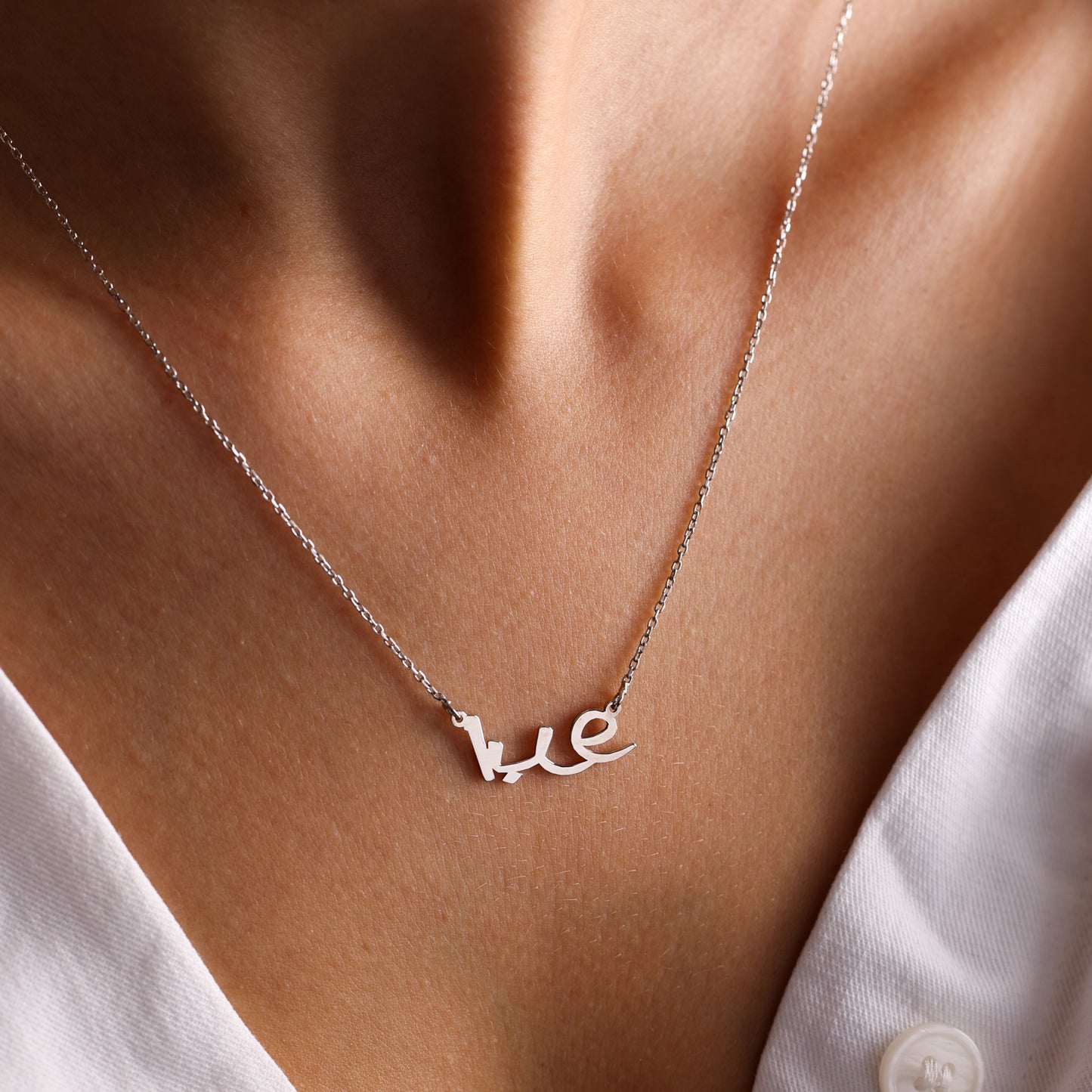 Personalized Arabic Name Necklace in 14K Gold Vermeil , Arabic Jewelry , Arabic Gift